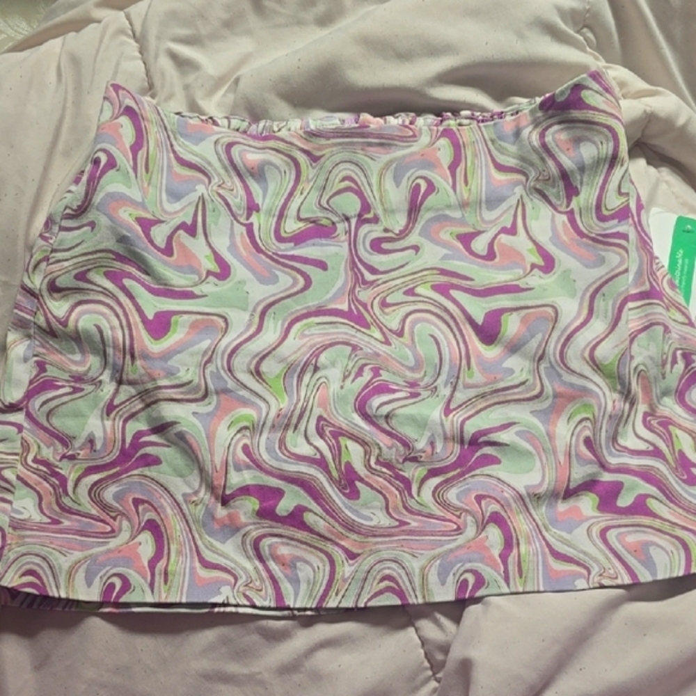 Stylish Multicolor Swirl Skirt